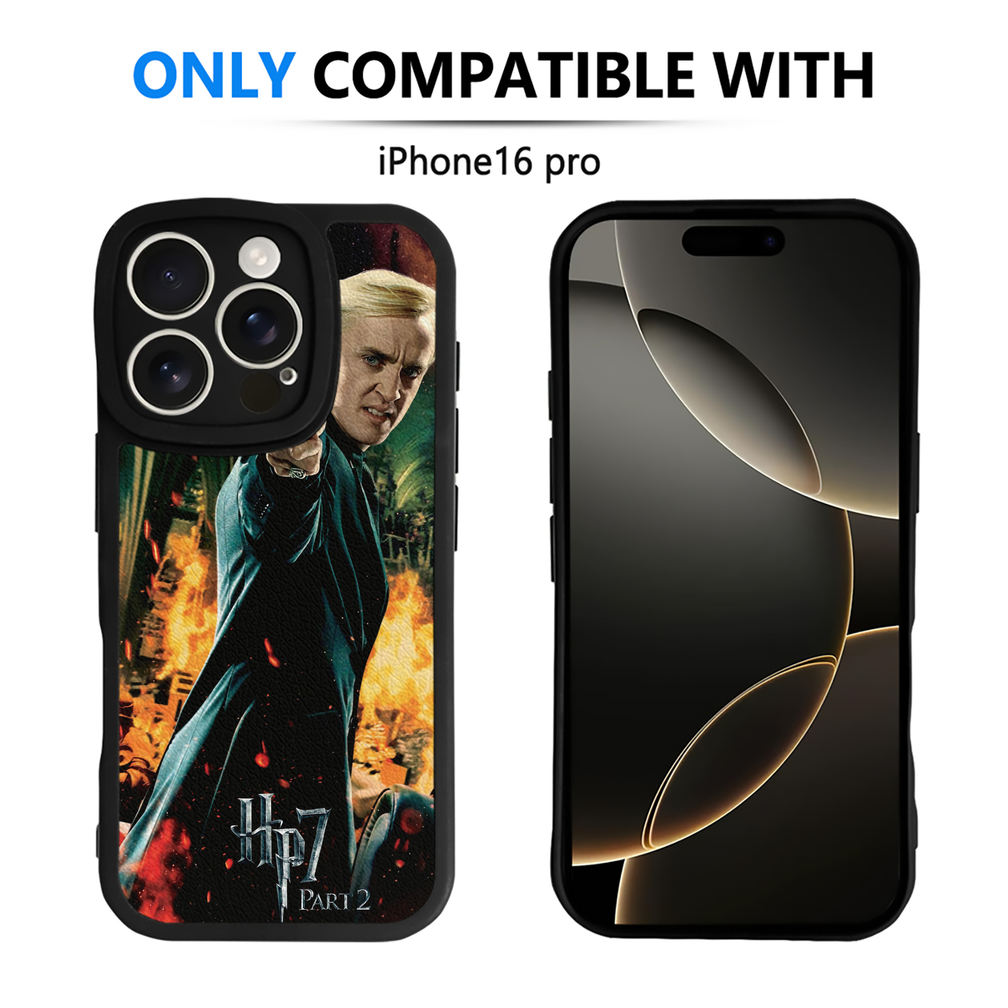 （画像用） Harry Potter ハリー・ポッターシリーズ 【iPhone 16シリーズ対応】シリコンスマホケース（レザー調） 材質：シリコン